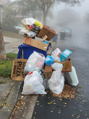 쓰레기 수거 트럭 운전자들의 파업이 한달째 이어지며 출라비스타 주택가에 쓰레기가 넘쳐나고 있다.