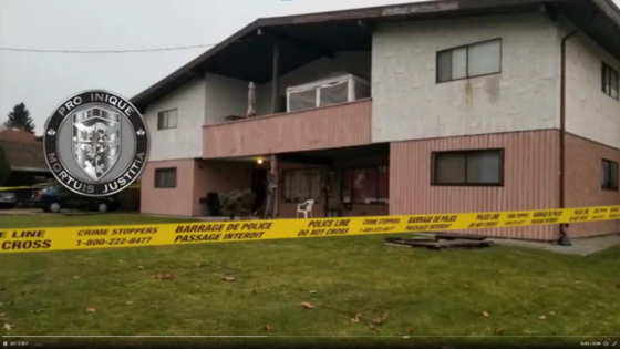 살인사건합동수사대가 보도자료에 올려 놓은 사건 발생 주택 영상 캡쳐