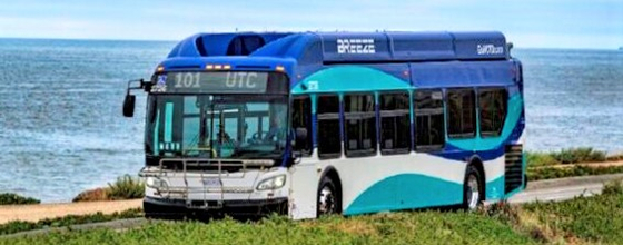 북부 카운티의 로컬 버스인 ‘브리즈’가 인력부족으로 인해 다음 달 4일부터 운행 횟수를 줄인다. [출처: NCTD]