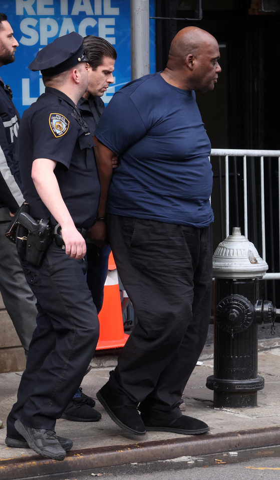 14일 맨해튼 이스트빌리지에서 체포된 용의자 프랭크 제임스(62). [로이터]