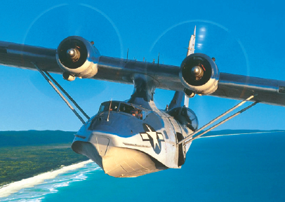 에어 아메리카에 보급한 PBY '카탈리나' 해상 비행기. [스미소니언매거진]