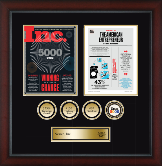 넥시엔이 Inc. 5000에 선정됐다. 