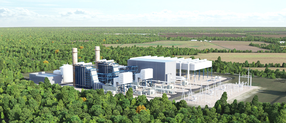 한국남부발전이 투자, 최근 완공된 미시간 주 나일스 소재복합화력발전소. [사진=한국남부발전]  