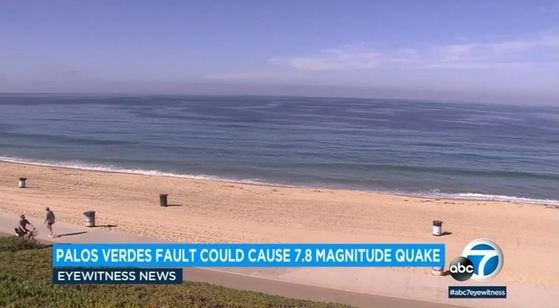 LA와 오렌지 카운티 해안을 따라 형성된 팔로스 버디스 지진대에서 규모 7.8의 강진이 발생할 수도 있다는 연구보고서가 발표됐다.