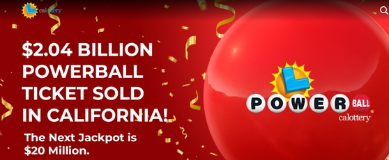40회 연속 추첨에도 잭팟 당첨자가 나오지 않았던 파워볼 복권 당첨자가 캘리포니아에서 1명이 나온 것으로 알려졌다.잭팟 당첨금은 20억4000만 달러이다.