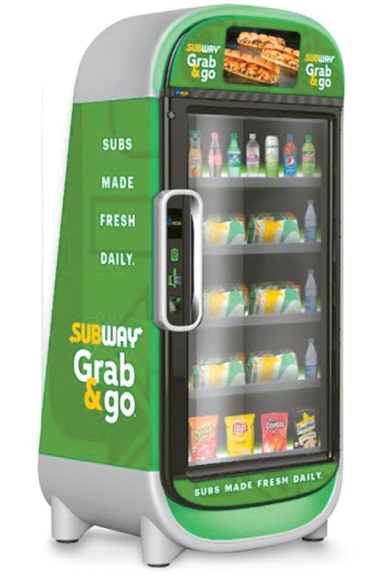 서브웨이 자판기.