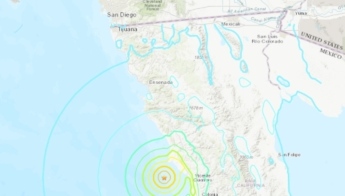 바하 캘리포니아 해안에서 22일 오전 8시 40분경 규모 6.2의 강진이 발생했다고 국립지질연구소가 밝혔다.