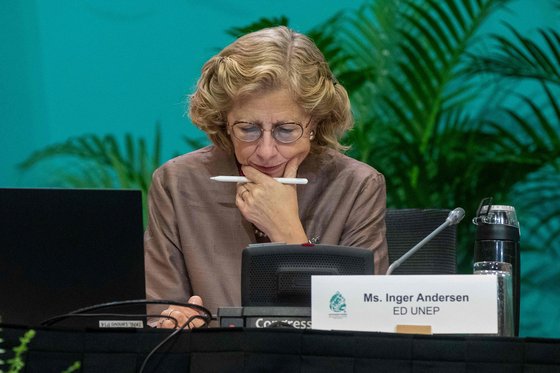 잉거 안데르센 유엔 환경계획(UNEP) 사무총장. AFP=연합뉴스