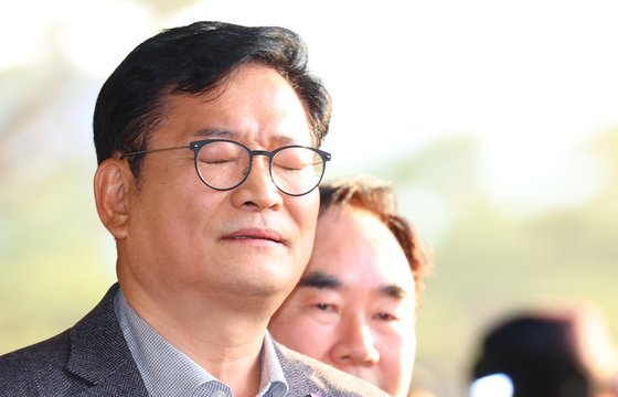 지난 8일 검찰 조사를 받기 위해 서울 서초구 서울중앙지검에 출석한 송영길 전 더불어민주당 대표. 연합뉴스