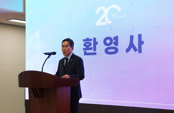 환영사를 하는 유길상 한국기술교육대 총장