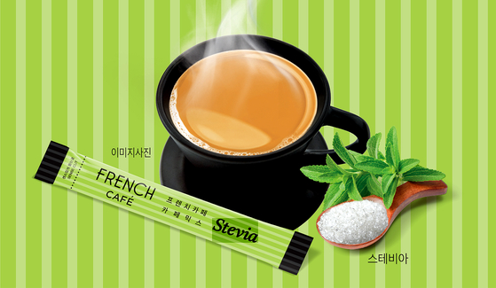 믹스 커피 제품의 완성을 추구하는 ‘프렌치카페 카페믹스 스테비아'는 커피 마니아들에게 최고의 만족을 제공하는 제품으로 평가되고 있다. [사진 모아 트레이딩]
