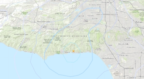 말리부 지역에서 8일 오전 규모 3.4 지진이 발생했다. [KTLA5 뉴스]