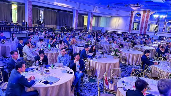  LA베벌리 윌셔 호텔에서 열린 행사에는 각 분야를 대표하는 8개의 한국 혁신 스타트업과 투자자, 벤처 캐피털, 업계의 기업가들 200여 명이 참석했다. 김상진 기자 