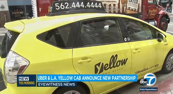 우버는 26일, 남가주 택시업체들과 파트너십을 맺고 서비스를 제공한다고 밝혔다. 따라서 빠르면 이번 주부터 LA/OC/SD서는 우버를 부르면 택시가 올 수도 있게 됐다. [ABC7 뉴스]