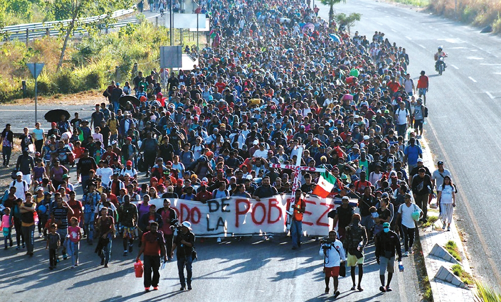 중남미 1만여명 미국행 행진