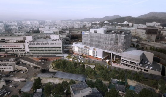 광주 조선대병원 부지 내에 건립될 호남권 감염병전문병원 조감도. 2026년 10월 완공 목표다. 사진 질병관리청