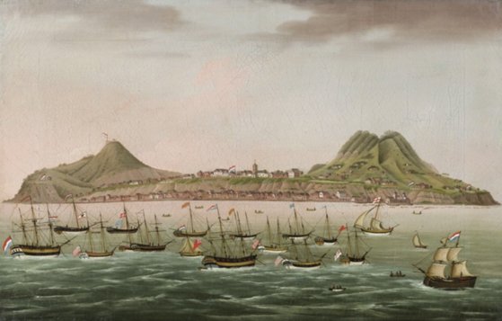 룬섬의 1790년경 풍경.
