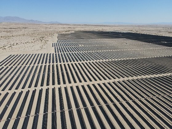 한화큐셀이 완공한 미국 캘리포니아의 태양광 발전소 모습. 사진 한화큐셀