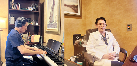이승헌 원장은 진료시간 외에는 피아노 연습에 몰두하며 그의 생애 두 번째 독주회를 준비하고 있다.