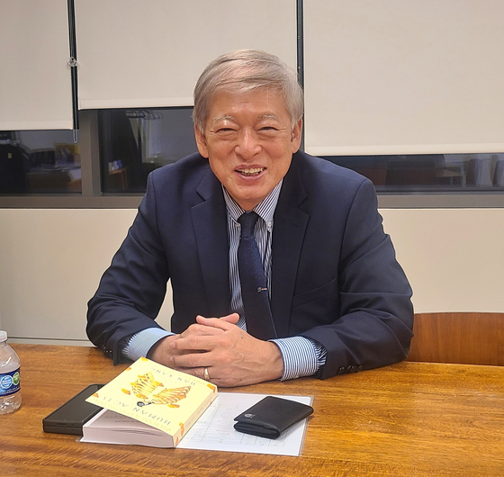 염재호 태재대학교 총장이 14일 맨해튼 뉴욕한국문화원에서 본지와의 인터뷰에 나섰다.