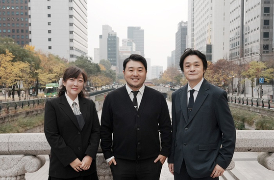 [LIKE BAHA CEO Woo-ram Lee(center) with newly appointed travel PR experts Crystal Lee and Dong-gyoo Ham as partners ⓒ LIKE BAHA]