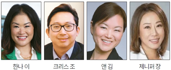 가장 영향력 있는 40대 전문인에 한인 변호사·은행가 등 4명 선정