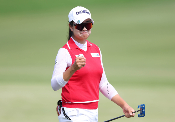 김아림이 LPGA 투어 새 시즌 개막전 1라운드를 선두로 마쳤다. 사진은 지난해 롯데 챔피언십에 출전한 모습. 사진 대홍기획