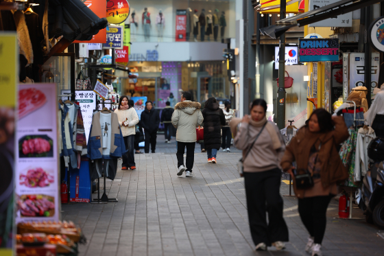 지난 3일 서울 중구 명동 거리 모습. 연합뉴스