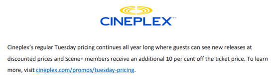 Cineplex 공식 발표 자료 [Cineplex 홈페이지]