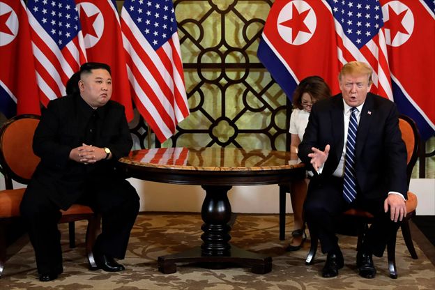 Fear tactics, effective diplomatic negotiations, or increased sanctions might be the only options towards denuclearization. [Source: Associated Press, Evan Vucci]