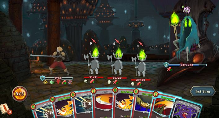 With a deck of cards, potions, relics, and mana, there is much you can do while playing Slay the Spire. [Source: Screenshot of Gameplay by Author, Daniel Kim]