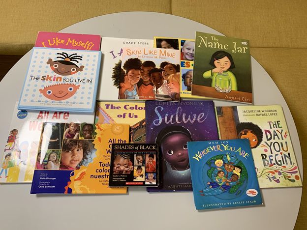 These are books for children that were recommended by Mrs. Hale-Eliot strive to increase awareness of diversity.