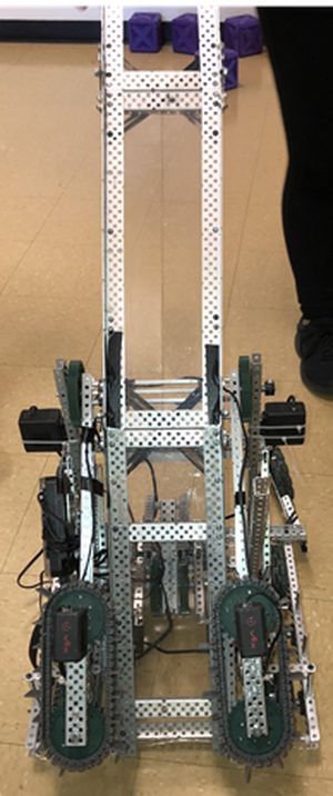 Team 687B’s robot which was used in the latest Vex competition