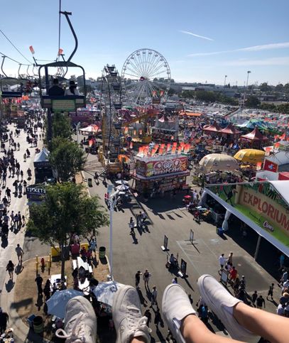 A view captured from one of the most popular rides at the OC Fair.   Source: Author, Sungmin Stella Kim
