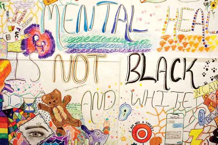 뉴욕차일드센터 플러싱 클리닉에 다니는 한 청소년의 인종차별에 대한 그림. [사진 뉴욕차일드센터]