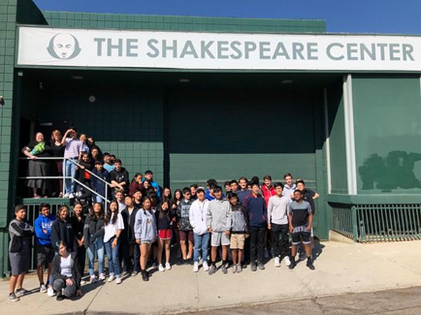 The freshman class goes to The Shakespeare Center of Los Angeles to experience The Tragedie of Macbeth Haunted House