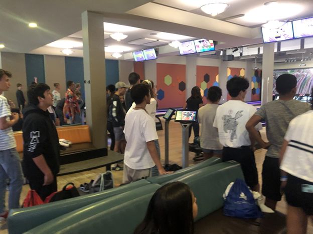 The Culver City Cross Country Track Team bonding during our summer training at the bowling alley.