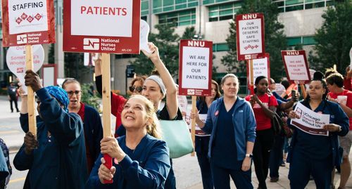 시카고대학병원이 20일로 예정된 간호사 파업을 앞두고 긴급 대응책 마련에 나섰다. [미국간호사연합=연합뉴스]