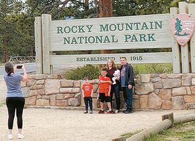 로키마운틴 국립공원 입구 표지판.