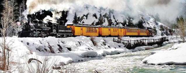 두랑고 실버톤 협궤열차가 제공하는 '겨울 사진 기차' 여행.