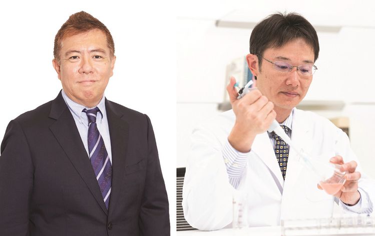NPO 후코이단 연구소 이사 다치카와 다이스케 박사와 미야자키 박사.