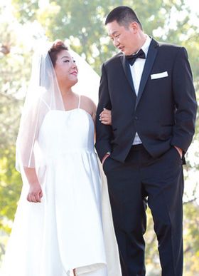 지난 8일 결혼식을 올린 남가주 밀알선교단 첫 결혼 커플 임동윤&#60421;그레이스 강씨의 웨딩 사진.