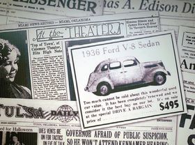 1930~50년대 신문을 모아놓은 모습.