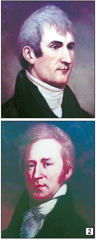 루이지애나 탐험대를 이끈 메리웨더 루이스(위 사진)와 윌리엄 클라크(아래 사진).