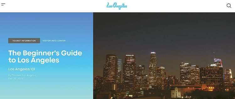 LA관광공사가 운영하는 LA여행정보 웹사이트(www.discoverLA.com)가 최근 대대적으로 개편했다.