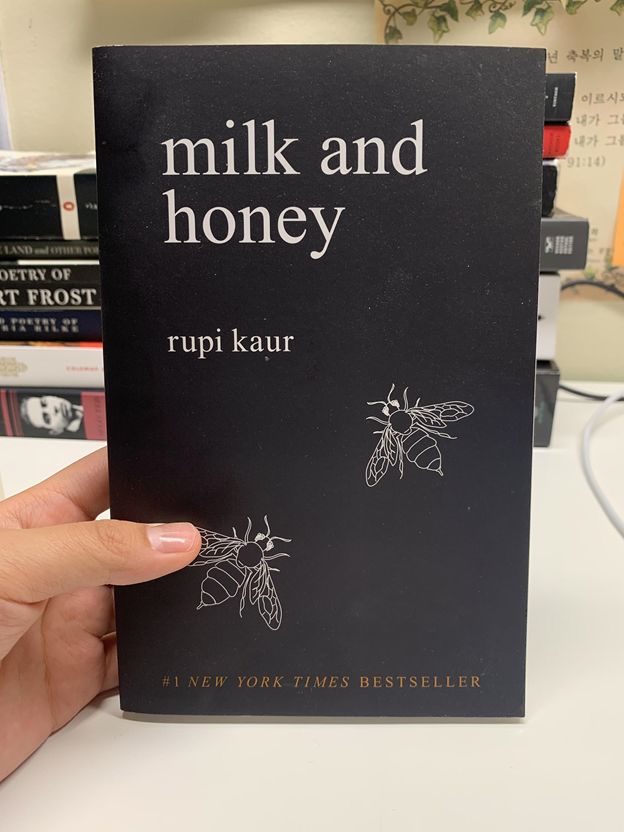 Rupi Kaur’s Milk and Honey, with its beautiful cover,  is currently one of the best-selling poetry books.