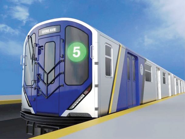 메트로폴리탄교통공사(MTA)가 새롭게 도입하기로 한 R262 모델의 렌더링 이미지. 객차 간 승객의 이동이 자유롭고 수용할 수 있는 인원을 늘린 것이 특징이다. [사진 MTA]