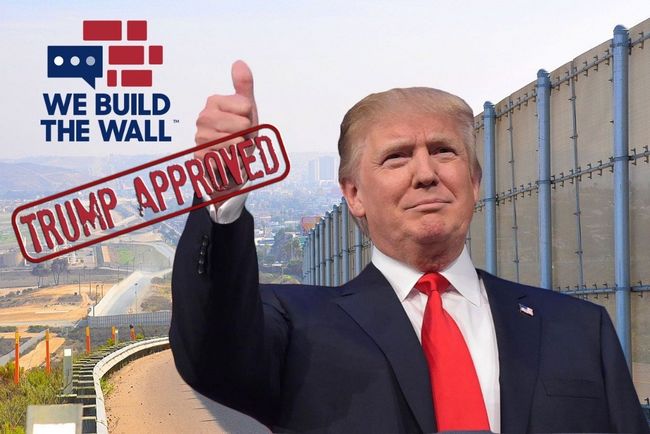 시민들의 돈을 모아 국경장벽을 세우겠다는 비영리단체 '위 빌드 더 월' 홈페이지 메인사진. [위빌드더월 홈페이지]